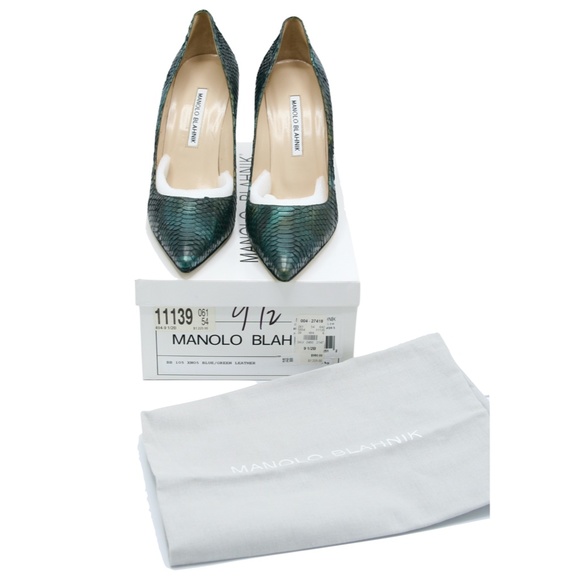 MANOLO BLAHNIK BB 105mm WATERSNAKE PUMPS - Picture 12 of 15